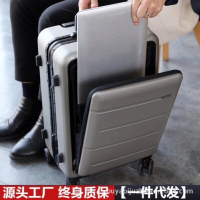 Mới túi phía trước xe đẩy bánh xe đa năng vali kinh doanh 18/20/24/ nội trú vali chuyến công tác