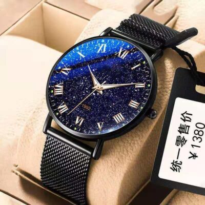 Đồng hồ nam sinh viên bầu trời đầy sao phiên bản Hàn Quốc xu hướng thạch anh thời trang không cơ tự động đồng hồ nam kinh doanh dạ quang