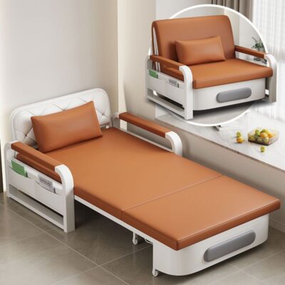 Sofa giường đơn gấp đôi công dụng phòng khách mới giường gấp căn hộ nhỏ ban công giường thu gọn đa chức năng nhà