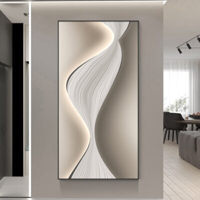 Hiện đại tối giản hiên nhà bức tranh trang trí nghệ thuật trừu tượng phòng khách sofa nền tường treo bức tranh ánh sáng hành lang sang trọng lối đi bức tranh tường