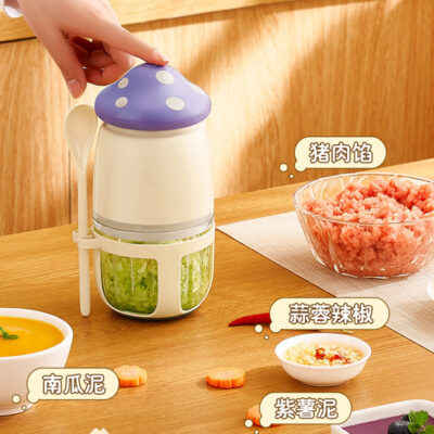 Máy xay thịt tỏi tỏi đa chức năng cho bé thực phẩm bổ sung bùn gạo dán máy nhỏ máy xay gia đình mini