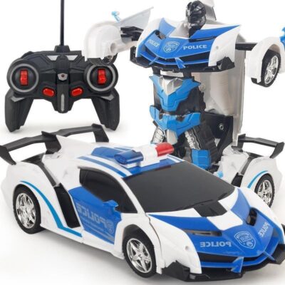 1:18 4 kênh 1 nút Biến Hình ô tô điều khiển từ xa sạc điều khiển từ xa ô tô Biến Hình robot đồ chơi trẻ em gian hàng lô