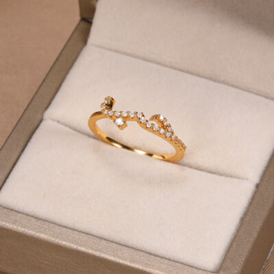 quốc tế mới dát zircon trang sức tiếng Ả Rập tuyên bố tình yêu nhẫn tính khí thời trang nhẫn trang sức nữ