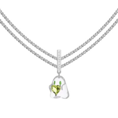 Nhân Vật Phản Diện Dễ Thương Ôm Tình Yêu Trong Suốt Vòng Cổ Ma Thiết Kế Niche Ngọc Lục Bảo Ngọt Mát Cô Gái Gia Vị Hợp Thời Trang Chuỗi Xương Đòn