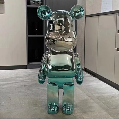 Bạo Lực Gấu Trang Trí Mạ Trong Suốt Gradient Gấu Tủ Tivi Phòng Khách Tầng Trang Trí Vật Trang Trí Bạo Lực Gấu Vật Trang Trí Quà Tặng