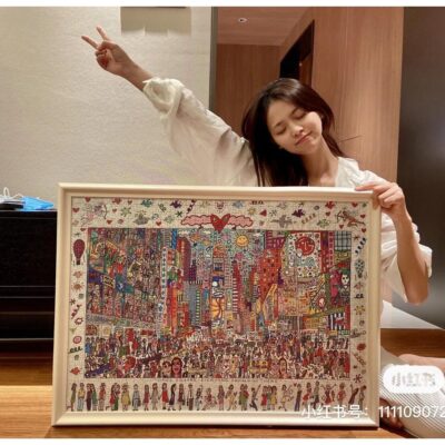 Người ta nói rằng chỉ có 20% số người có thể ghép bạn cùng một lúc Tranh ghép hình Times Square 1000 miếng 0.9kg