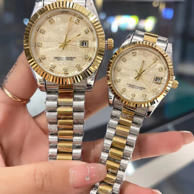Wechat kinh doanh thay mặt cho các cặp vợ chồng xem loạt nhật ký giải trí thời trang Laojia dây thép rắn thạch anh đồng hồ nam và nữ