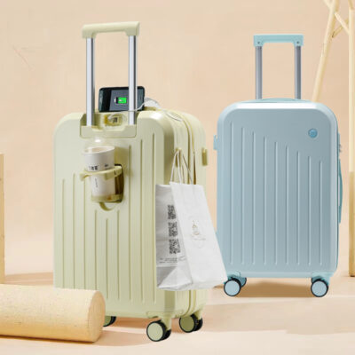 Vali nữ giá trị cao ins lưới xe đẩy màu đỏ tắt tiếng bánh xe đa năng vali sinh viên nam hộp mật khẩu 20 inch