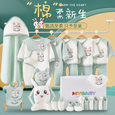 Thỏ năm quần áo trẻ em hộp quà sơ sinh mùa thu đông cotton nguyên chất phù hợp với trẻ sơ sinh sơ sinh trăng tròn cung cấp quà tặng