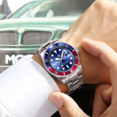 Đồng Hồ Nam Nước Ma Thép Thể Thao Và Giải Trí Đồng Hồ Lịch Dạ Quang Chống Nước Học Sinh Đồng Hồ Thạch Anh Một Dropshipping