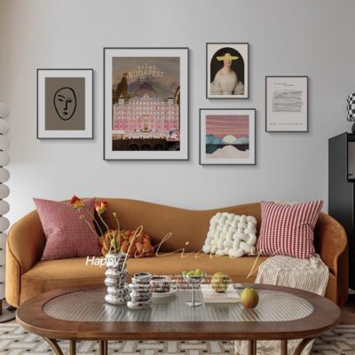 Pháp phong cách cổ điển phòng khách tranh trang trí Bắc Âu thích hợp nghệ thuật sofa nền tranh treo tường nghệ thuật trừu tượng kết hợp bức tranh tường