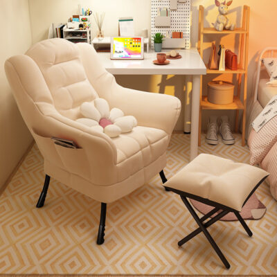 Xung quanh ghế sofa đơn nhỏ Ghế sofa lười Bắc Âu phòng khách Ghế sofa nhỏ đơn giản có thể ngả lưng ghế tựa lưng học sinh ghế máy tính