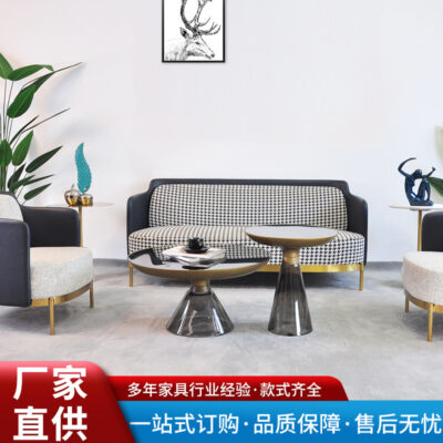 Hộ gia đình bàn cà phê thủy tinh đặt vòng đơn giản sofa bàn cà phê kết hợp căn hộ nhỏ phòng khách nhỏ bên bàn bàn cà phê kết hợp