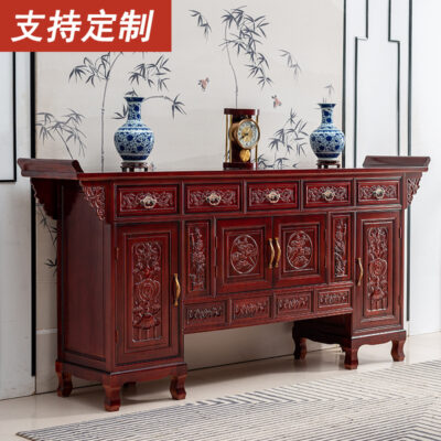 Hộ gia đình gỗ cúng bàn hương trường hợp cống bàn Phật bàn biệt thự nông thôn phòng khách hội trường tủ tủ trường hợp gỗ long não bàn thờ