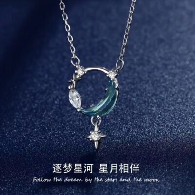 Dream Chasing Galaxy Vòng Cổ Nữ Mẫu 2023 Thời Trang Ánh Sáng Cao Cấp Sang Trọng Hốc Ins Dây Xương Đòn Đa Năng Cho Bạn Gái