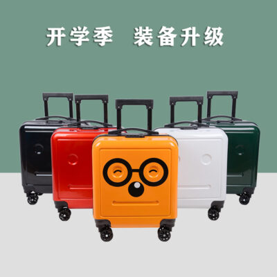 Vali xe đẩy trẻ em vali hoạt hình 18 inch nội trú vali bánh xe đa năng vali mùa tựu trường