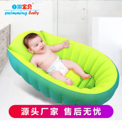 Tự tham quan bồn tắm trẻ em bơm hơi bồn tắm trẻ em bán buôn bồn tắm có thể là sản phẩm sơ sinh ngoại thương em bé Amazon mới