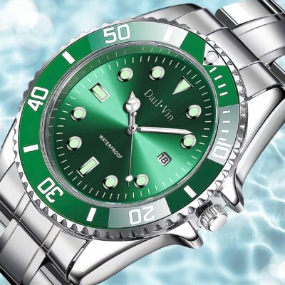 Nước Xanh Ma Kinh Doanh Đồng Hồ Nam Chống Nước Dạ Quang Tự Động xuất khẩu Ngoại Thương Lịch Thạch Anh Đồng Hồ Nam Thế Hệ Douyin