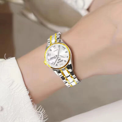 Đồng hồ Fortilun dành cho nữ thích hợp ánh sáng sang trọng dành cho nữ 2023 đồng hồ đeo tay nữ thạch anh tự động cao cấp khí chất mới