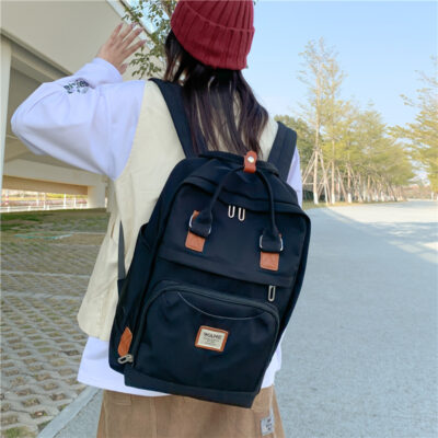 Ba lô sinh viên đại học ins khuôn viên trường phiên bản Hàn Quốc phù hợp với ba lô sinh viên đại học nhỏ tươi mát Ba lô nữ học sinh trung học sang trọng Nhật Bản
