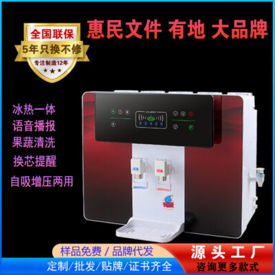 Máy lọc nước gia đình làm nóng nước uống trực tiếp để bàn tất cả trong một thẩm thấu ngược RO 5 cấp máy lọc nước tinh khiết bán buôn máy lọc nước