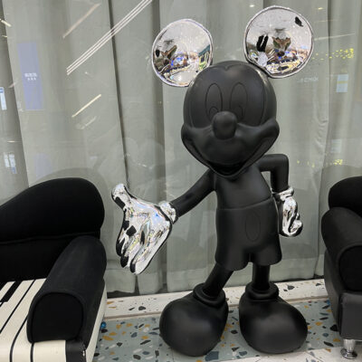 Cổ điển Mickey phòng khách quy mô lớn đồ trang trí từ trần đến sàn phòng khách hiên nhà trang trí điêu khắc trang trí tân gia quà tặng cao cấp