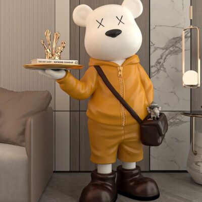 Ánh Sáng Hiện Đại Sang Trọng Lưới Đỏ Bạo Lực Gấu Vật Trang Trí Lối Vào Nhà Trang Trí Tủ Tivi Hoạt Hình Búp Bê Sàn Phòng Khách Trang Trí