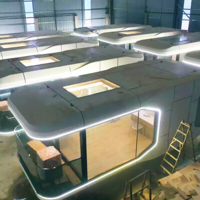 Một loại cách âm ngôi nhà di động mới được trang bị nhà trọ ưa nước trên bầu trời đầy sao nhà sản xuất viên nang không gian được trang trí tinh xảo quy mô lớn