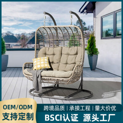 Youlan Ngoài Trời Sân Vườn Giải Trí Đôi Treo Ghế Sân Vườn Ngoài Trời Mây Treo Ghế Xoay Ban Công Lười Mây Giỏ Treo Đồ