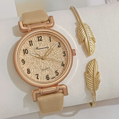 Mới Lạ Theo Chữ Nữ PU Dây Đồng Hồ Thạch Anh Sống Phòng Mô Hình Chất Nổ Dây Đồng Hồ Tại Chỗ Hàng Bán Buôn Có Thể Được Gửi Đi