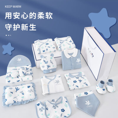 Quần áo trẻ sơ sinh hộp quà tặng mùa đông cotton sơ sinh phù hợp với bé quà trăng tròn quà tặng quà tặng họp mặt