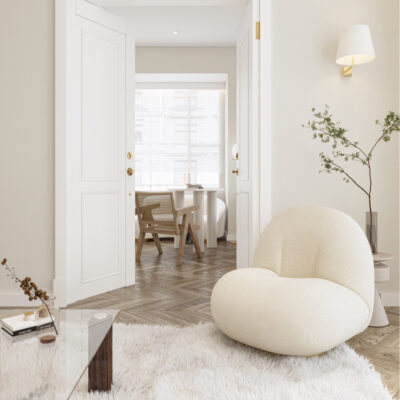 Ins net nhà thiết kế màu đỏ Sydney ghế sofa len cừu đơn giản nhà trọ đơn giản ghế lười phòng ngủ căn hộ nhỏ