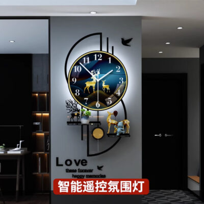 Khí Quyển Đồng Hồ Đồng Hồ Treo Tường Phòng Khách Hiện Đại Nhà Hàng Tối Giản Thời Trang Gia Đình Treo Tường 2023 Đồng Hồ