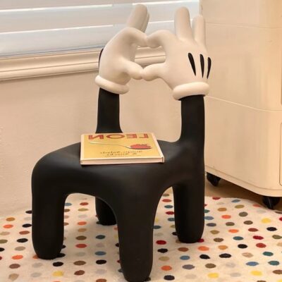 Mickey Tình Yêu Phân Nhỏ Sách Đỏ Cùng Phong Cách Phân Sáng Tạo Bixin Trẻ Em Ghế Thay Giày Hoạt Hình Ghế Ghế Nhỏ trang Trí