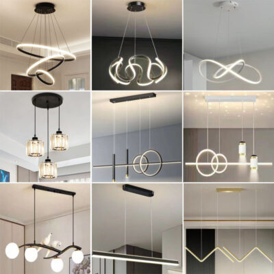 Bắc Âu đèn nhà hàng đèn chùm đèn chùm hậu hiện đại phòng ngủ tối giản hiện đại phòng ăn hình tròn đèn chùm bàn bar