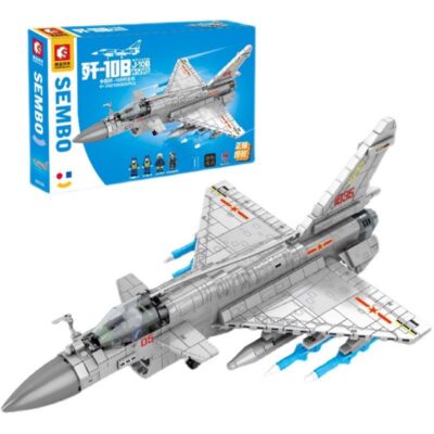 Senbao Tàu Sơn Đông 202126 Shipborne J-10B Mô Hình Máy Bay Xếp Hình Trẻ Em Khối Xây Dựng Lắp Ráp Đồ Chơi Trang Trí
