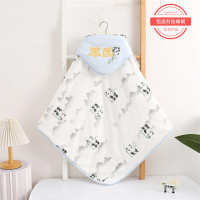 Bé nhiệt độ không đổi tencel ôm chăn sơ sinh phòng sinh túi chăn đơn chống giật mình quấn bé ngủ đi chơi ôm chăn tiếp liệu