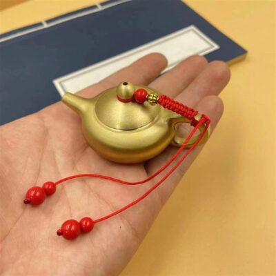 Tay cầm bằng đồng thau miếng tay cầm nồi bằng đồng nguyên chất đồ chơi quà tặng sáng tạo xử lý quầy hàng đường phố Hu hàng hóa nhỏ bán chạy nhất Nghĩa Ô