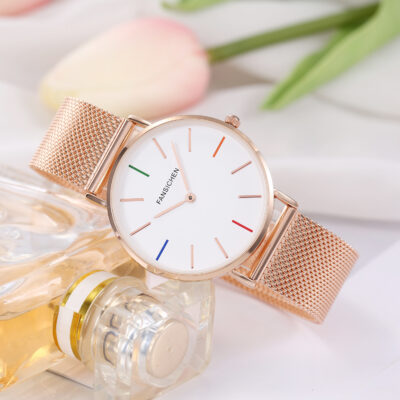Đồng hồ đeo tay nữ fansichen mới chống nước phiên bản Hàn Quốc đồng hồ thạch anh đồng hồ cặp đôi đồng hồ nữ niche cao cấp bán buôn