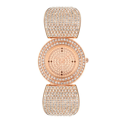 Nữ Dây Thép Full Vòng Tay Kim Cương Đồng Hồ Xu Hướng Đơn Giản Mặt Số Đầy Sao Thạch Anh Đồng Hồ Nữ Tại Chỗ Cung Cấp Trực Tiếp