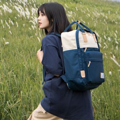 Túi đi học nam sinh viên đại học trung học cơ sở học sinh trung học ins triều thương hiệu khuôn viên trường ba lô nam ba lô du lịch túi máy tính nữ