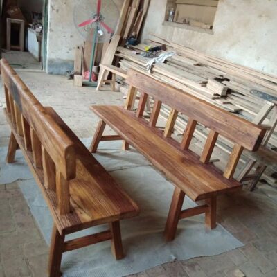 Ghế cây du cũ băng ghế dự bị bằng gỗ nguyên khối băng ghế dự bị của nhà sản xuất gỗ băng ghế dự bị nhỏ mạnh mẽ và bền bỉ