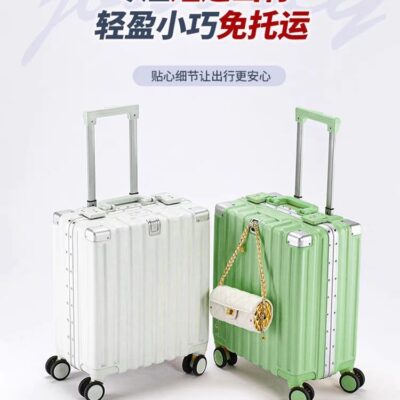 Vali 18 inch nữ vali nhỏ 16 inch lên máy bay xe đẩy bánh xe đa năng hộp mật khẩu kinh doanh mới