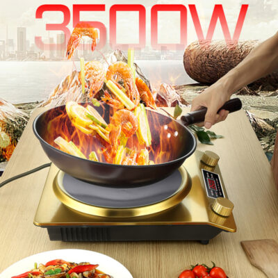 Bếp điện từ bề mặt lõm bếp lõm gia dụng công suất cao thương mại 3500W loại lõm lửa dữ dội nhà máy chiên tóc trực tiếp