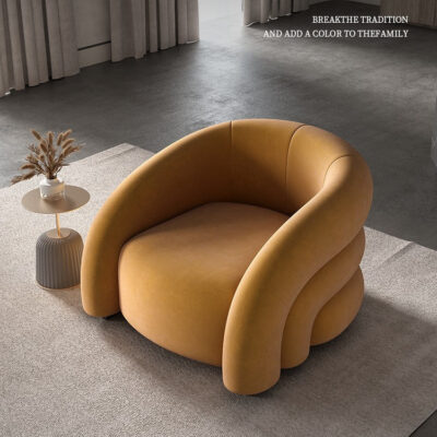 Đẹp Sang Trọng Ghế Sofa Đơn Căn Hộ Nhỏ Phòng Khách Bắc Âu Ghế Đơn Lưới Giải Trí Ghế Đỏ Phòng Ngủ Ban Công Sofa Lười