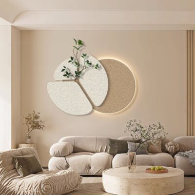 Đá sa thạch ba chiều bức tranh vật lý phòng khách bức tranh trang trí sofa nền tường phòng ăn phòng ngủ bức tranh tường đơn giản kem gió treo bức tranh
