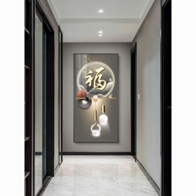 Ánh sáng sang trọng lối vào hiên bức tranh trang trí Nhân vật Fu khí quyển hành lang lối đi bức tranh tường trang trí hướng ra cửa phong cảnh treo tranh