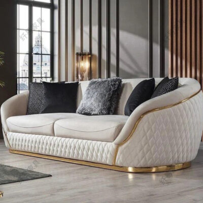 Sofa nhung phong cách châu Âu tối giản hiện đại phòng khách căn hộ lớn và nhỏ phòng khách kiểu Ý kết hợp ghế sofa da thẳng sang trọng nhẹ nhàng