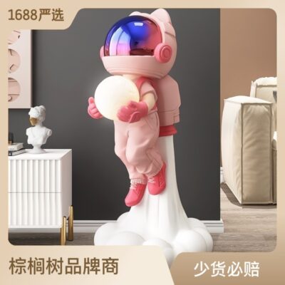 Phi Hành Gia Hạ Cánh Trang Trí Sáng Tạo TIVI PHÒNG KHÁCH Tủ Sofa Nhà Tiếp Theo Đèn Ngủ Vật Trang Trí Phi Hành Gia Quà Tặng Tân Gia