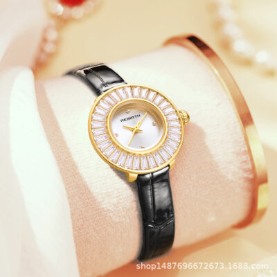 Đồng hồ nữ Rebirth Lipofu cao cấp thiết kế thích hợp thời trang đồng hồ thạch anh chống thấm nước mới bán chạy